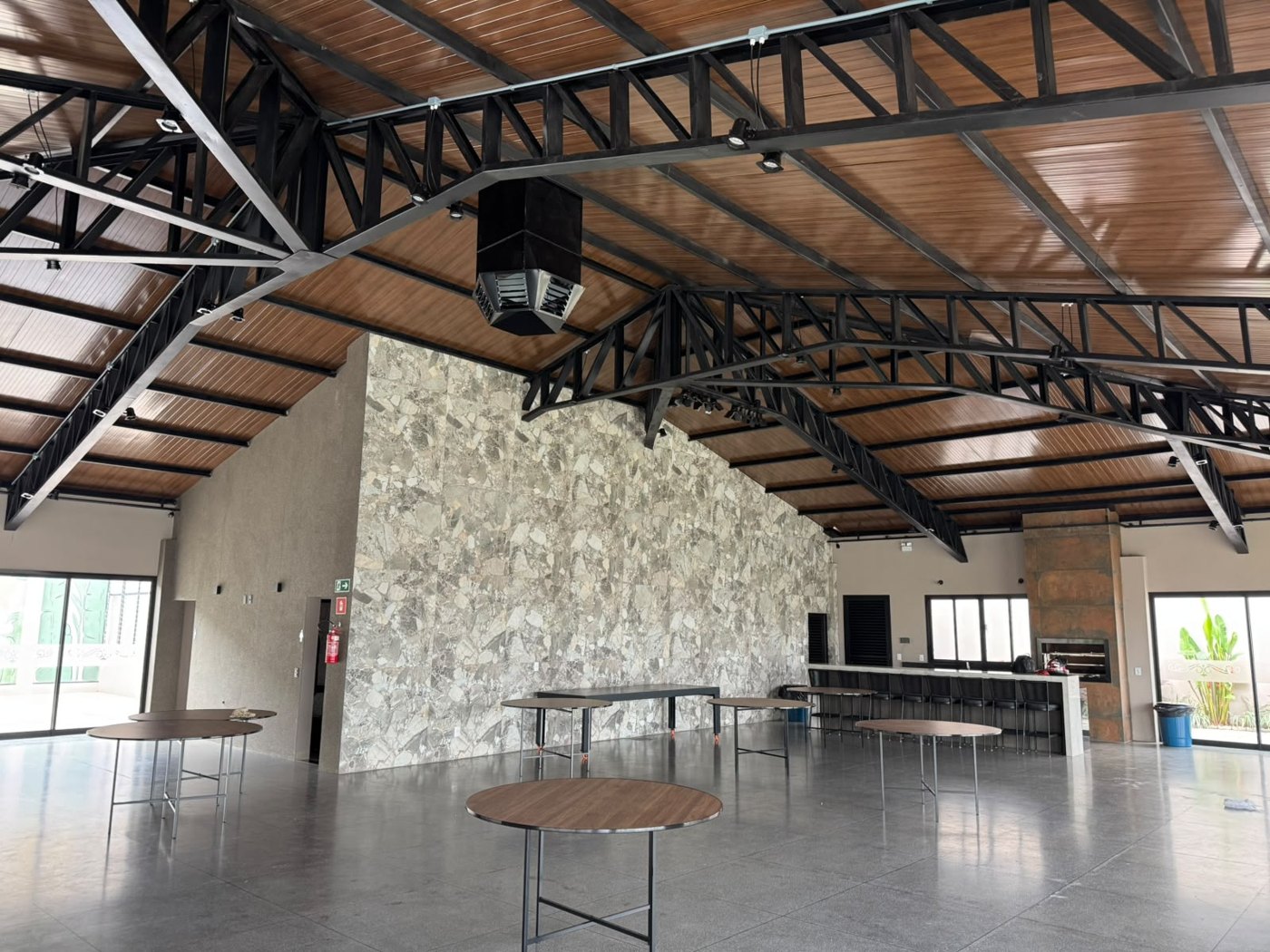 Salão de eventos climatizado