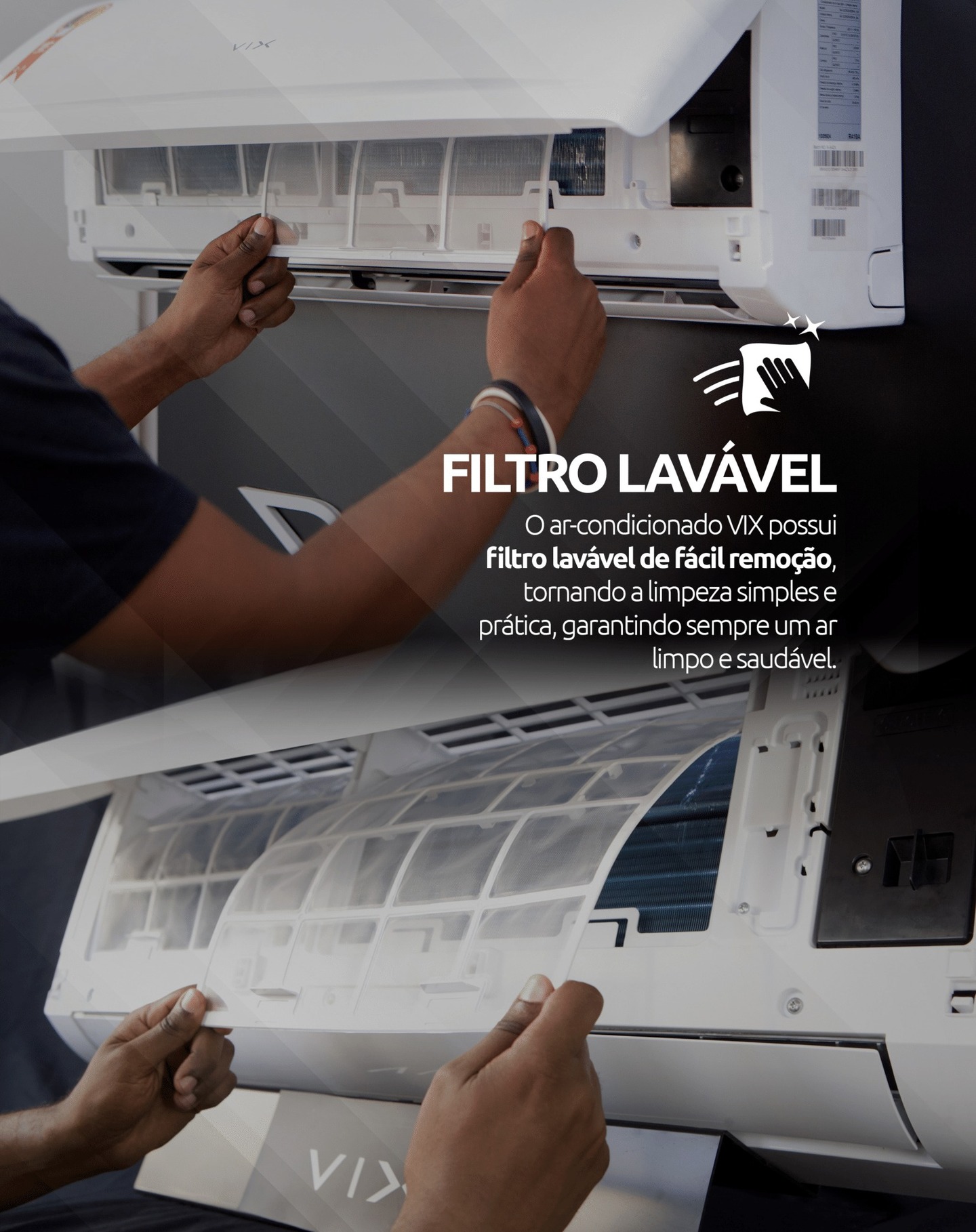 Filtro lavável